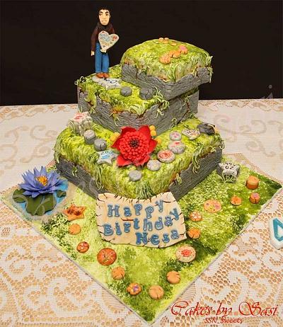 Stepping Stones : Life so far and beyond.....(40th Birthday cake) - Cake by CakesbySasi