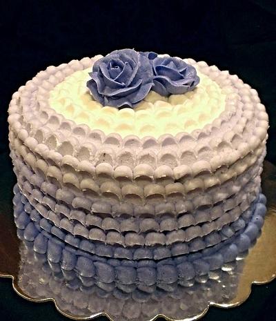 Purple Ombre' Petal Cake - Cake by Kristi