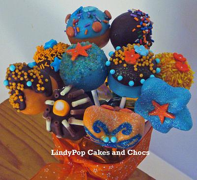 Charity Orange/Blue - Cake by LindyPop Cakes and Chocs
