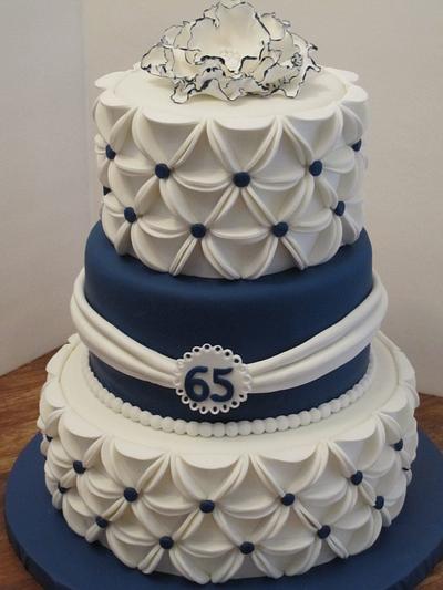 65th Anniversary Cake - Cake by Sunrise Cakes