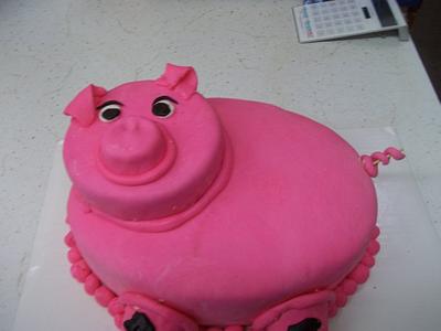 Pig cake - Cake by Cindy White