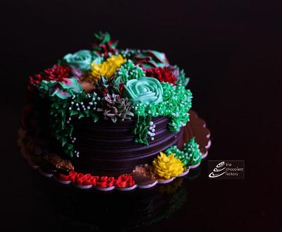Succulent garden - Cake by TheChocolateFactory by Nehmat