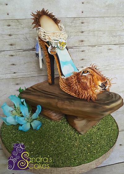Lion King themed shoe - Cake by Sandrascakes