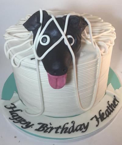 Dog in Yarn Cake - Cake by givethemcake
