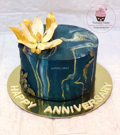 Crakled marble Cake - Cake by Doaa Mokhtar