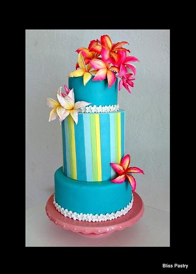 Plumeria Paradise - Cake by Bliss Pastry