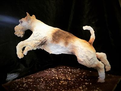 Wolf the Wire Haired Fox Terrier - Cake by Dorothy Klerck