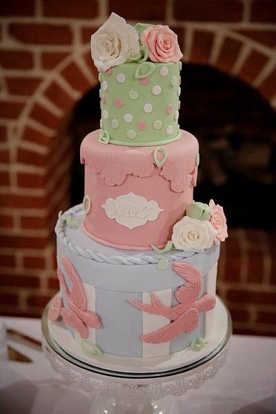Pastel engagement cake - Cake by Bianca Marras