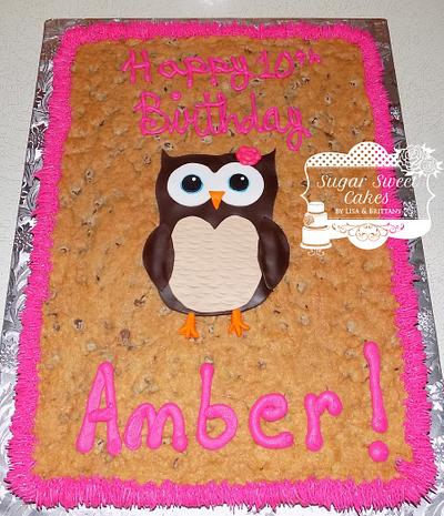 Owl Cookie Cake - Cake by Sugar Sweet Cakes
