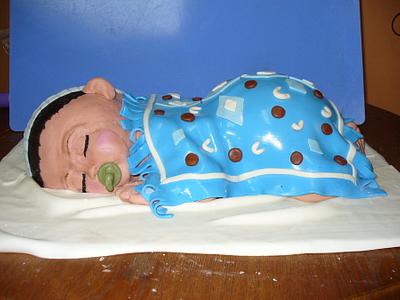 sleeping 3d baby - Cake by monica