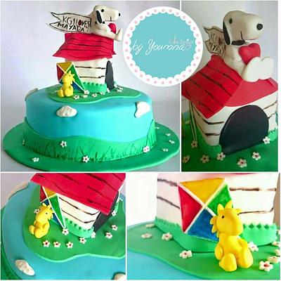 Snoopy  - Cake by Cake design by youmna 