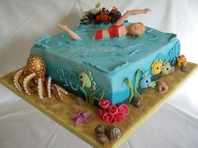 In Love With The Ocean - Cake by WickyWooWoo Cakes