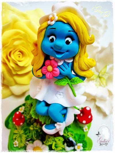 Smurfette - Cake by Galya's Art 