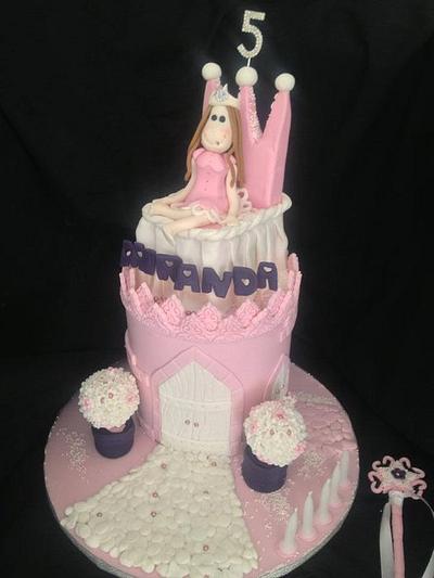 Princess Miranda Castle Cake - Cake by Dis Sweet Delights