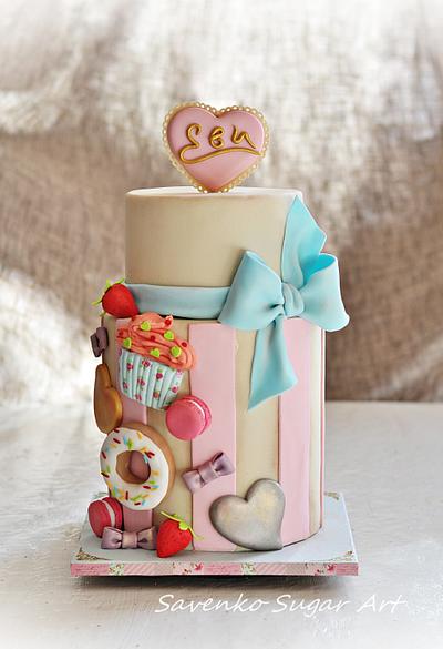 Candy style cake - Cake by Savenko Sugar Art