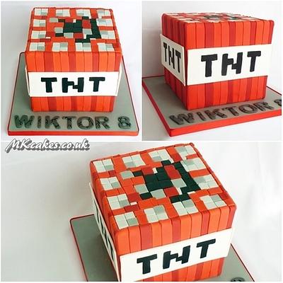 TNT - Minecraft cake - Cake by Iwona - MKcakes.co.uk