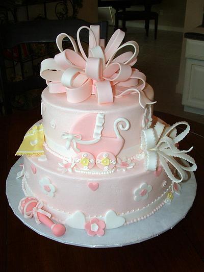 Pink Baby Shower - Cake by jan14grands