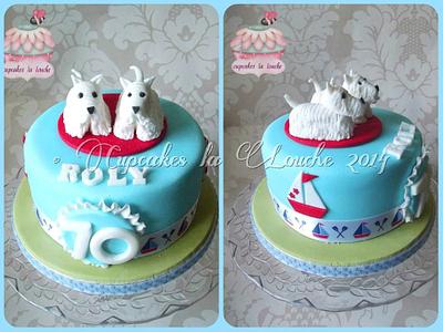 Scotty dog - Cake by Cupcakes la louche wedding & novelty cakes