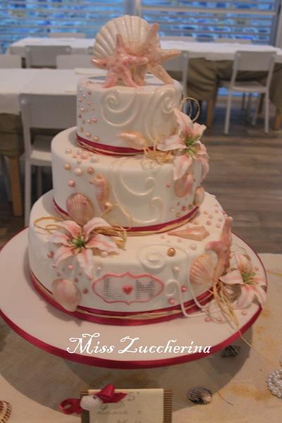 Love on the seashore - Cake by Miss Zuccherina cake designer