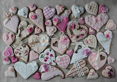 Valentine heart cookies - Cake by Bubolinkata