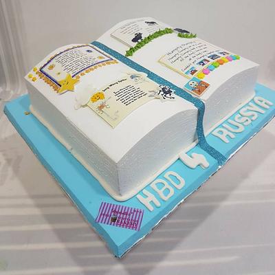 Nursery rhyme Book Cake  - Cake by Michelle's Sweet Temptation