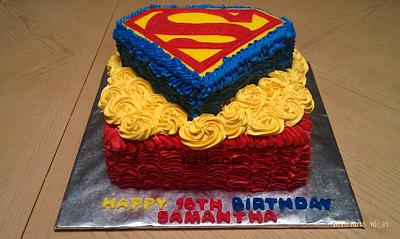 My 1st superman cake - Cake by First Class Cakes