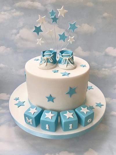 Blue Baby Shower - Cake by Canoodle Cake Company
