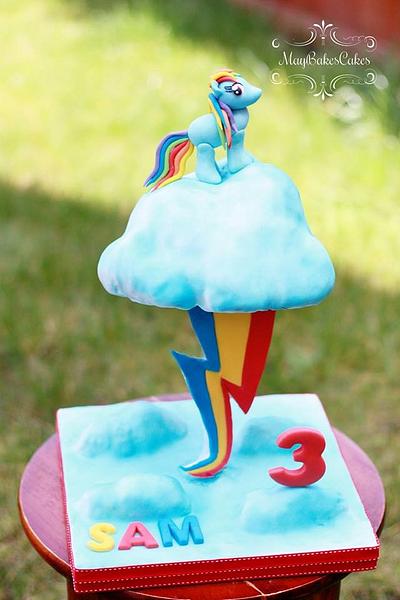 Rainbow Dash Cake - Cake by MayBakesCakes