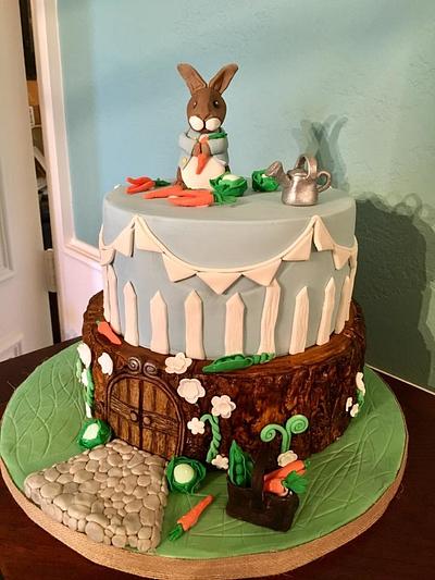 Peter Rabbit baby shower cake - Cake by Pippa