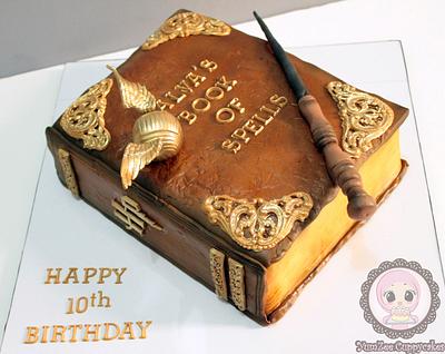 Book Of Spells Cake - Cake by YumZee_Cuppycakes