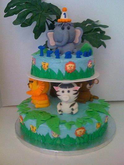 Safari cake (Wilton inspired) - Cake by DeliciousCreations