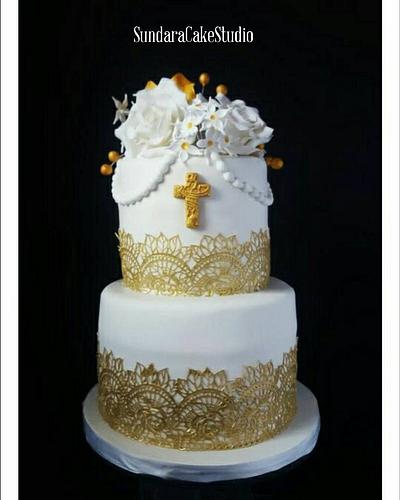 Christening Cake - Cake by Sherikah Singh 