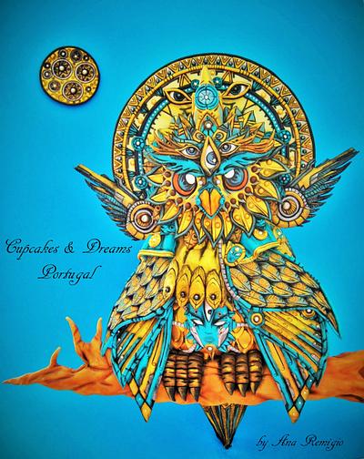 GOD OWL OF DREAMS - THREADCAKES 2015 - Cake by Ana Remígio - CUPCAKES & DREAMS Portugal