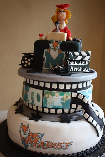 College Graduation Cake - Cake by Pam and Nina's Crafty Cakes