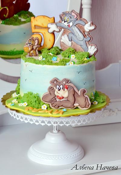 Tom and Jerry Birthday cake - Cake by Albena Nacheva
