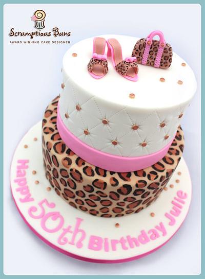Leopard Print Shoes & Bag - Cake by Scrumptious Buns