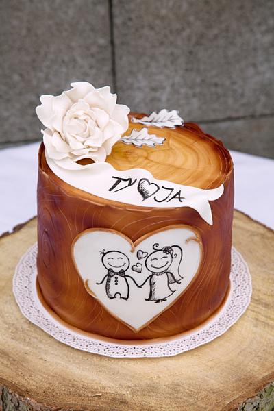 Cute wedding - Cake by Sugar Witch Terka 