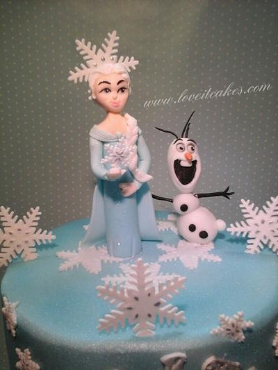 Elsa & Olaf Frozen - Cake by Love it cakes