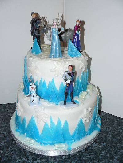 Disney Frozen Cake  - Cake by Krazy Kupcakes 