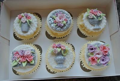 Vases of Flowers - Cake by Alison Bailey