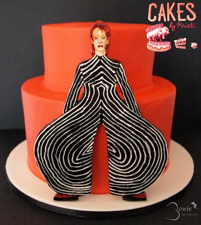 David Bowie Cake Collaboration - Cake by Cakes By Kristi