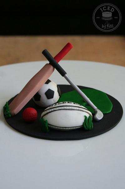 Sports Topper - Cake by IcedByKez