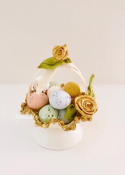 Easter basket. - Cake by AlphacakesbyLoan 