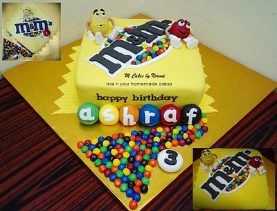 M&M's Cake - Cake by M Cakes by Normie