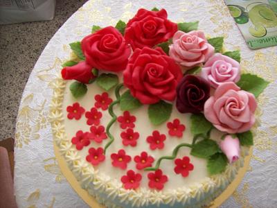 Rose Cake. - Cake by Lyubov