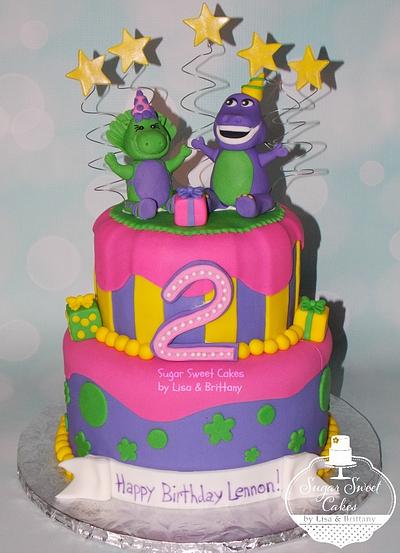 Barney & Baby Bop - Cake by Sugar Sweet Cakes