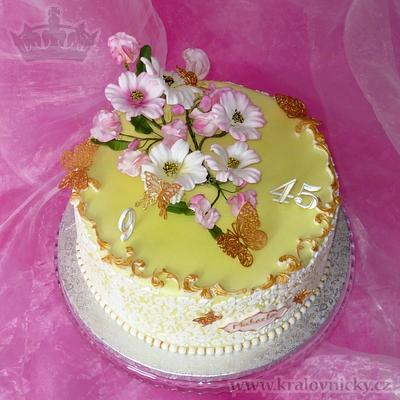 Birthday flowers - Cake by Eva Kralova