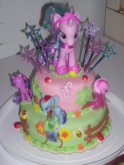 My Little Pony This cake inspired by Cupcakes fit for Divines - Cake by Angie Mellen