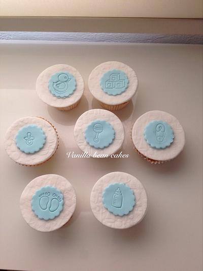 Cupcakes for baby shower  - Cake by Vanilla bean cakes Cyprus