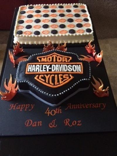Harley-Davidson cake - Cake by Jeaniecakes